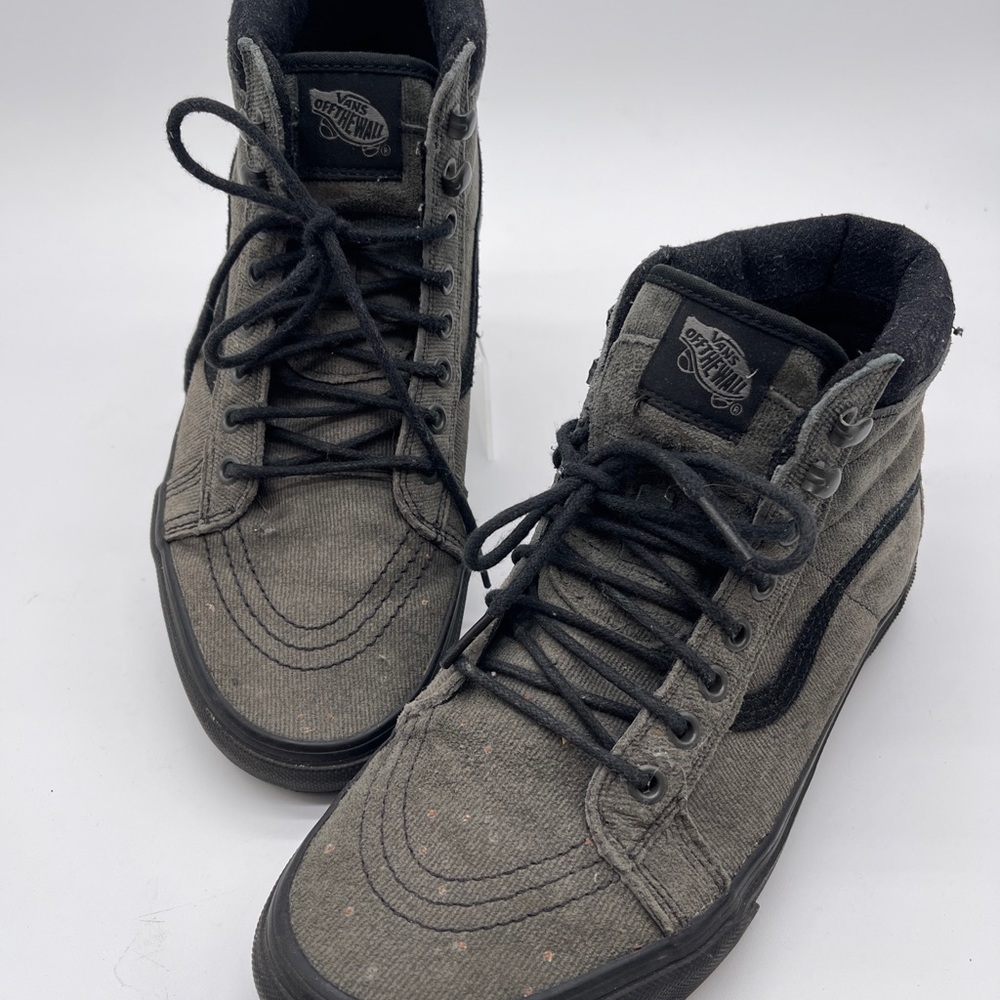 Vans Off The Wall Muted Gray Lace Up SZ 8.5 Men’s #721454 Athletic Sneaker Shoe